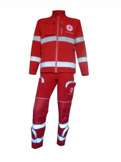 elasticizzed uniform for red cross