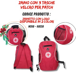 mochila con velcro para logotipo a petch