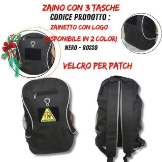 mochila con velcro para logotipo a petch