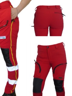 618 DINAMIC red elastic pants RIP STOP